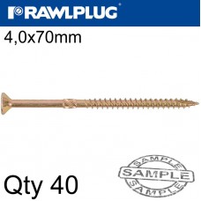 R-TS CHIPBOARD HD SCREW 4.0X70MM X14 PER BAG